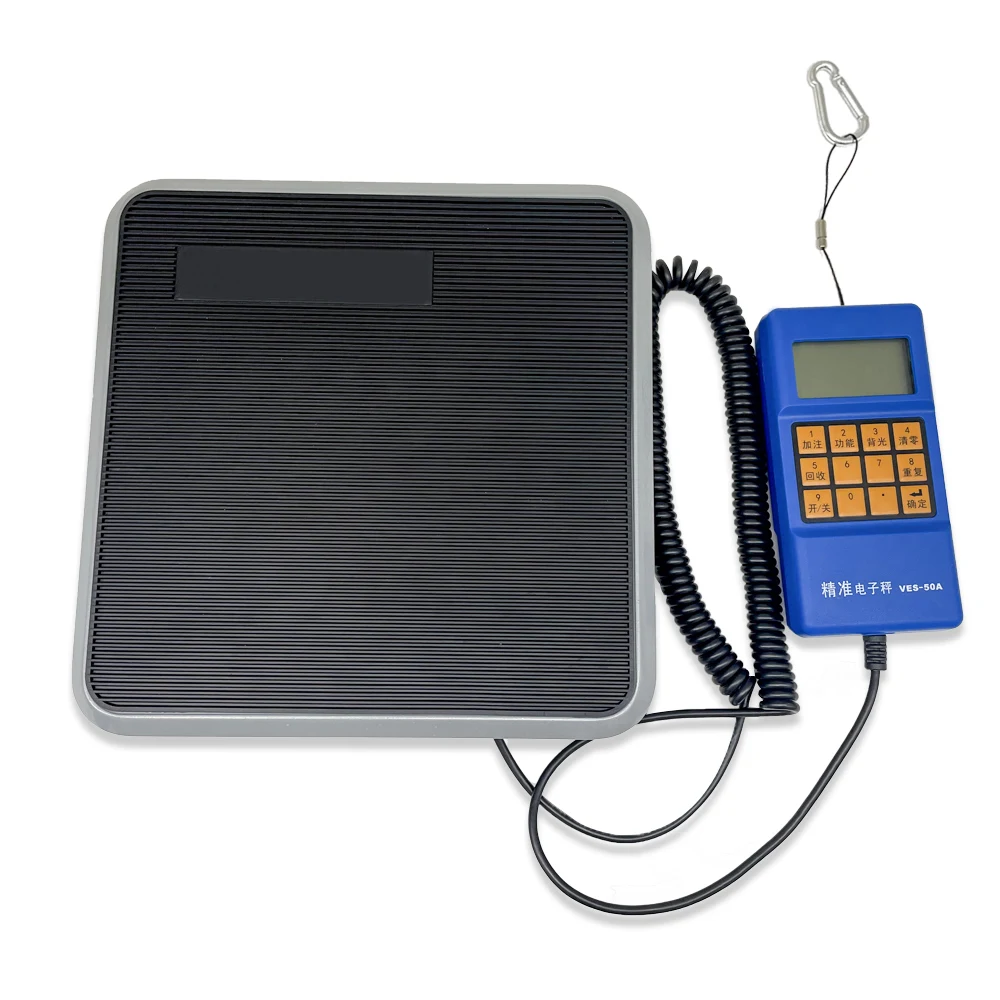 Electronic scale VES-50A precision of the cold media is called quantitative fluorine balance scale refrigeration tools enlarge