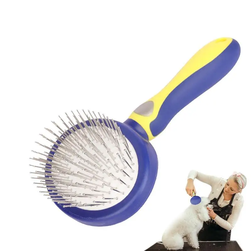 

Pet Brush Self Cleaning Cat Self Grooming Comb Brush Pet Hair Slicker Brush For Indoor Cats & Dogs Removes Loose Undercoat