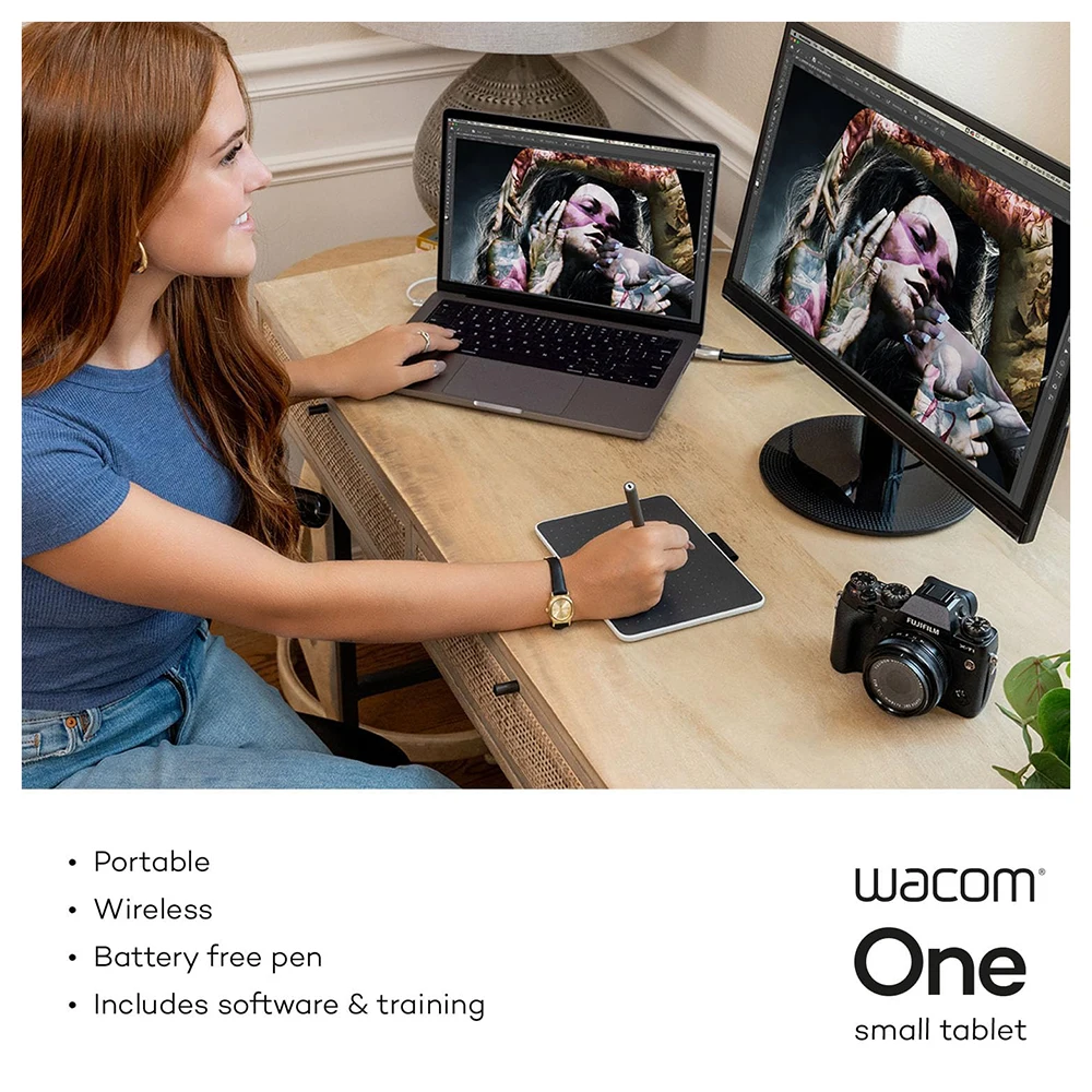 Графический планшет Wacom One для рисования со средним диагональю 9 9x7 1 дюйма