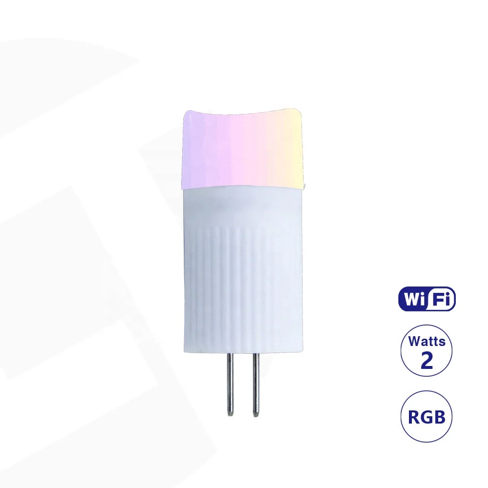 ETL IP65 керамические умные лампы с Wi-Fi управлением RGB низким напряжением 12 В 2 Вт G4