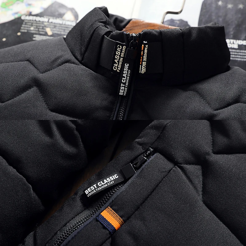 Parka Men Coats 2023 Fashion Winter Jacket Men Thicken Warm Men's cotton clothing Slim baseball coats size Down Jacket M-4XL