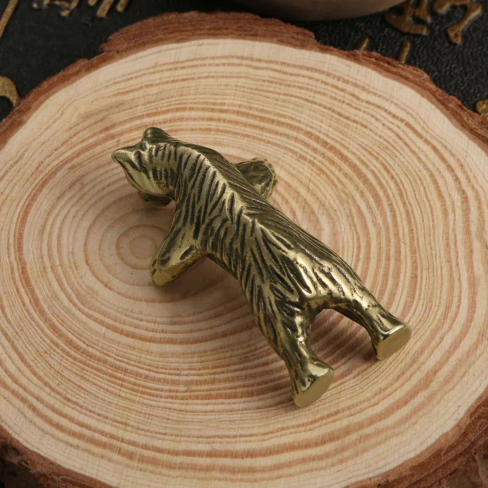 Новинка античный медный декоративный медведь чайный домашний офисный стол