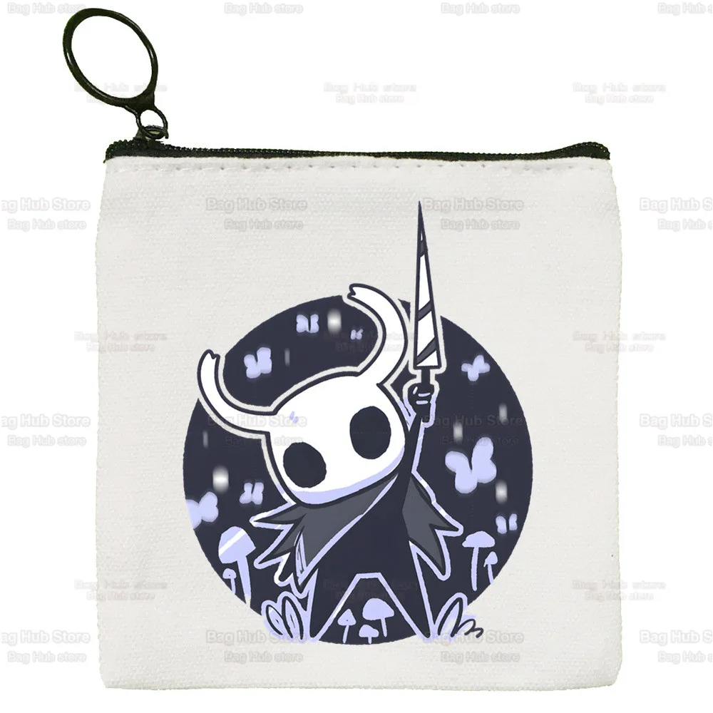 Hollow Knight Game Black Canvas Bag Women Girls Large Storage Hollow Crew Team Handbag Shoulder Bag Tote Student Bookbag