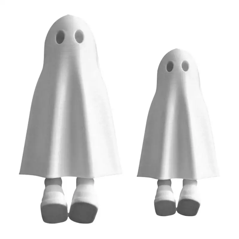 

Resin Ghost Figurine Decorations Ghost with Telescopic Legs Tabletop Decor Resin Statue Cute Table Home Decorations Crafts