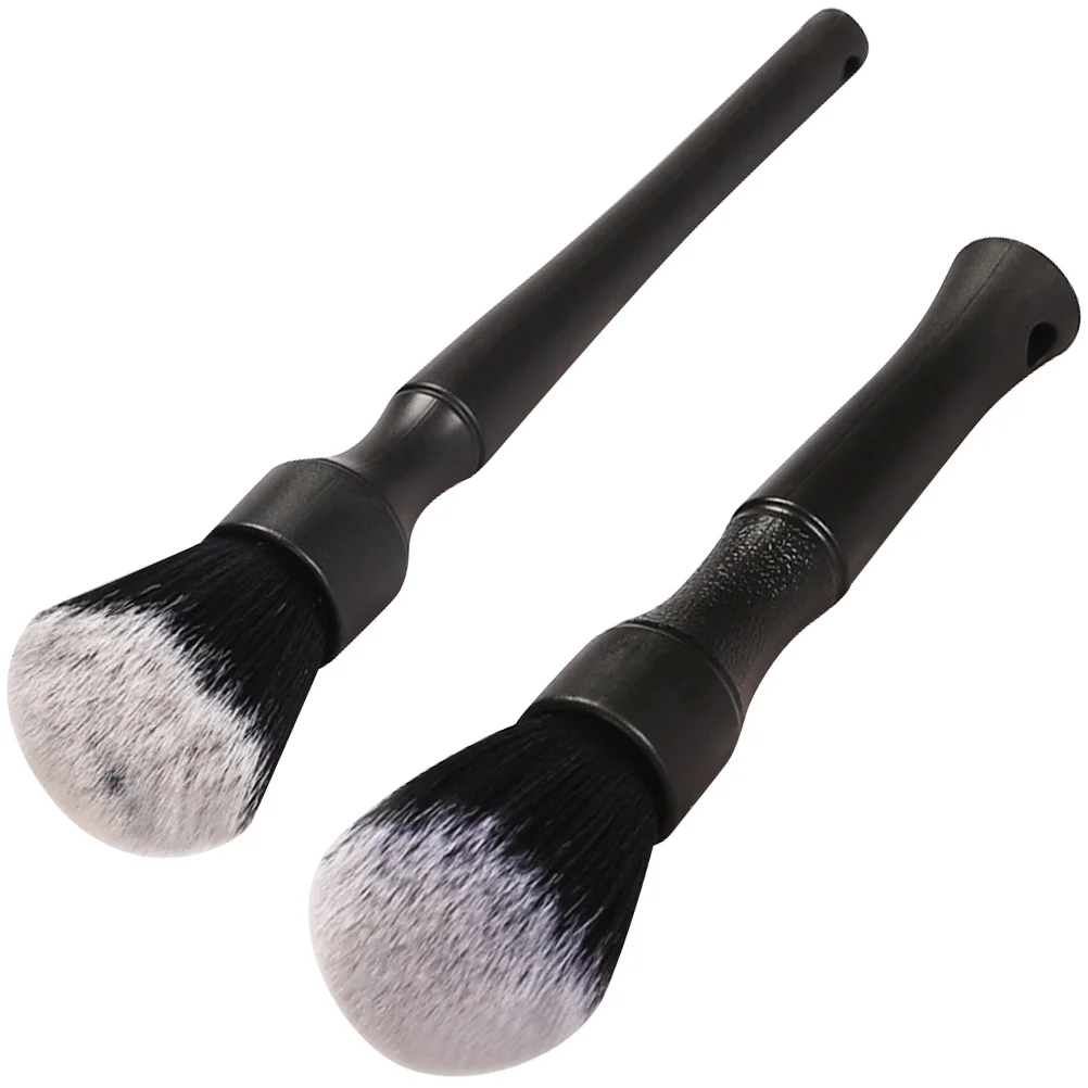 

2pcs Car Detailing Brush Automotive Interior Cleaning Brushes (Black)