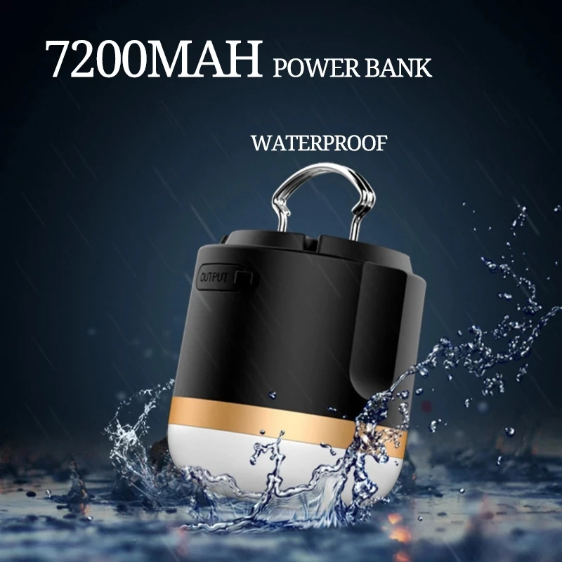 

Туристический Водонепроницаемый переносной светильник, светильник лампа для кемпинга, с мобильным источником питания, для ремонта автомоб...