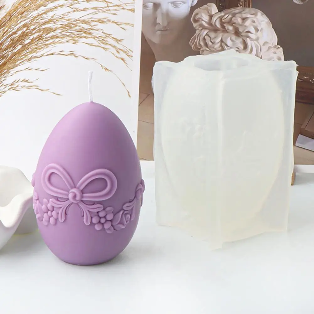 

Diy Easter Silicone Rose Tulip Candle Mold Relief Pattern Mousse Easter Egg Mold Handicrafts Tool Cake Making K7e4