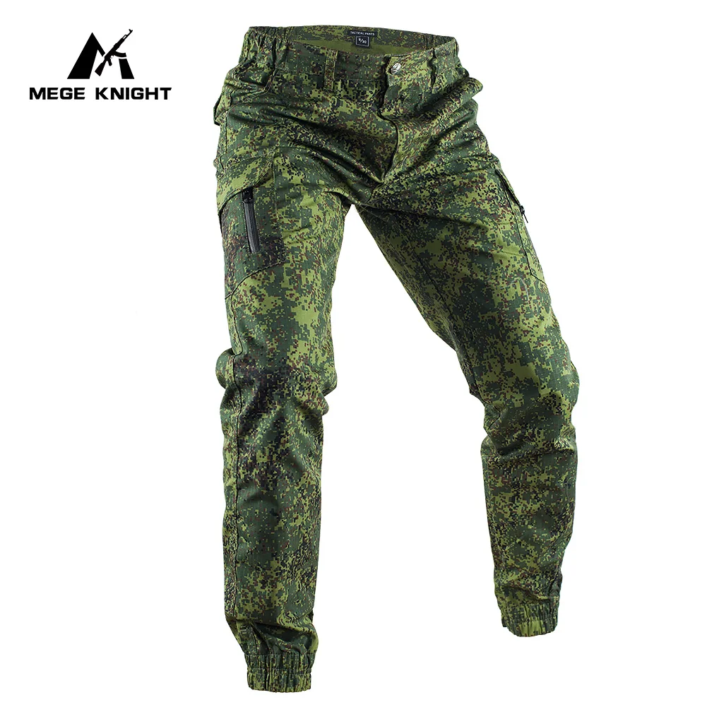 Mege Tactical Cargo Pants Military Camouflage Joggers Outdoor Ripstop Working Hiking Hunting Combat Trousers Men's Streetwear