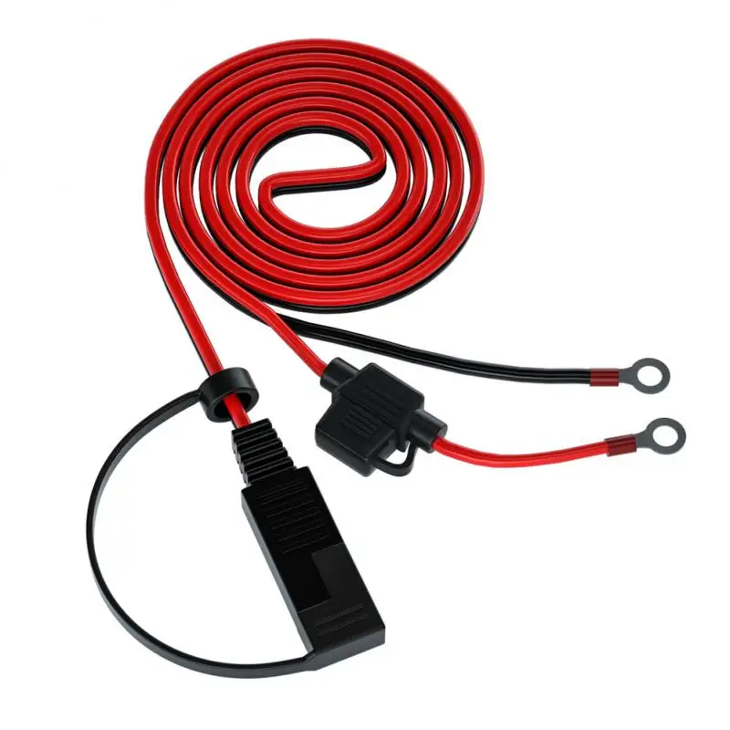 

Dustproof Photovoltaic Extension Cord O-type Terminal Connection Line Universal Waterproof 1.4m Double Insurance Sae Plug Cable