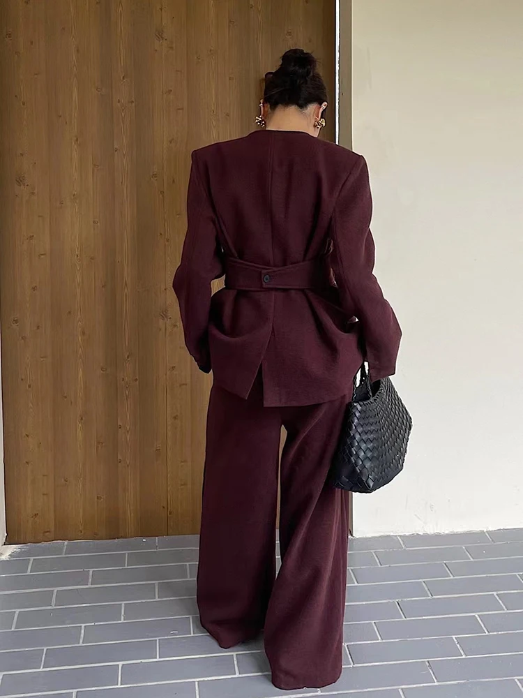 BZVW Повседневный комплект из двух предметов женский однотонный пиджак с