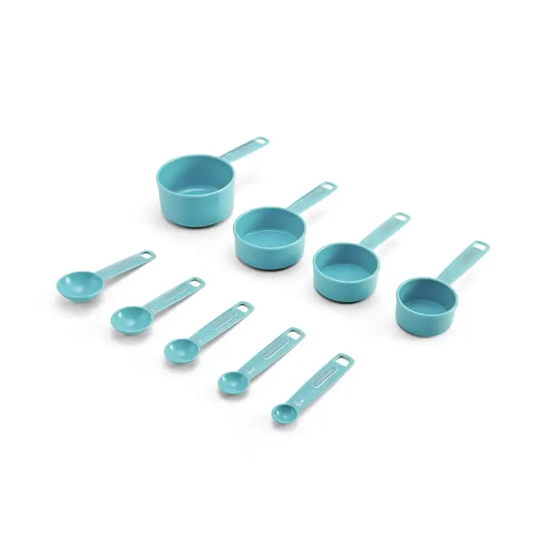 

9-Piece Measuring Set, Light Blue Measuring spoon Food scale Measuring spoon set Artículos de cocina para el hogar Scale kitche