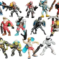 fortnite pvp 7cm pvc mini action toy figures garage kit vegeta doll anime model cute collection toy for kids adult party gifts