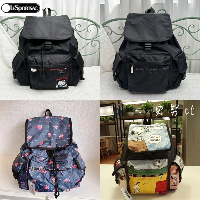 Рюкзак Lesportsacs Hello Kitty 7839 школьный рюкзак с рисунком Снупи дорожная сумка для