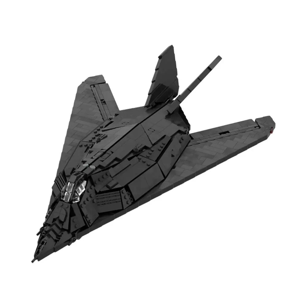 

Creative MOC-96820 Black Wars Plane F-117 Nighthawk Fighter Educational Building Block Set Battle Aircraft Kids Coolest Boy Gift