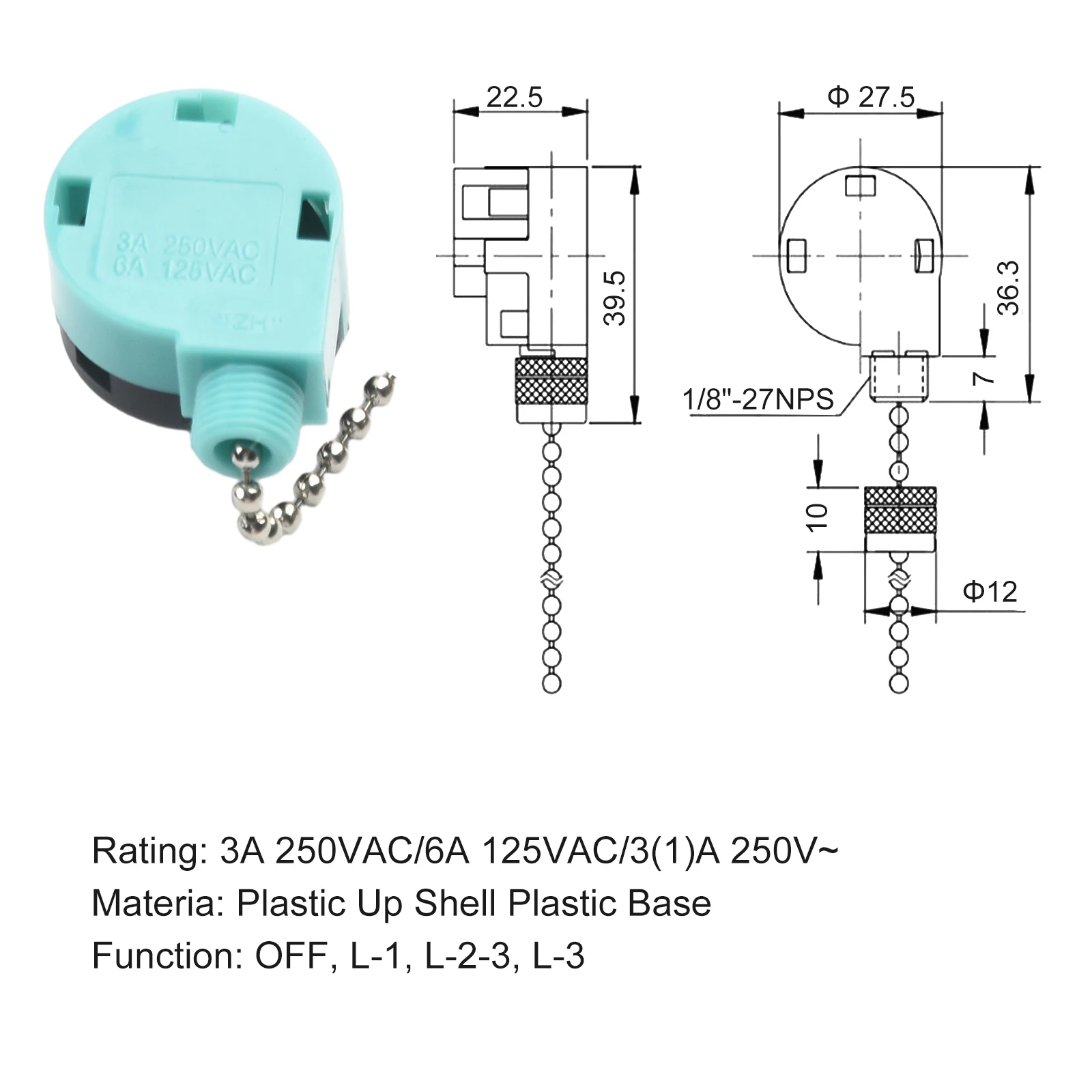 Домашние коммутаторы ZE-208S2 Управляет скорость вентилятора KTE 3089T Схема B 308A E87438