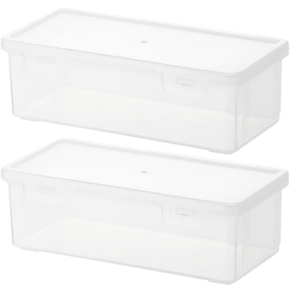 

2pcs Box For Clear Case Clear Box Box Case Box Container for Office School