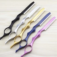professional japan 440c 2 in 1 hair scissors cutting barber razor haircut thinning shears styling tools hairdressing scissors