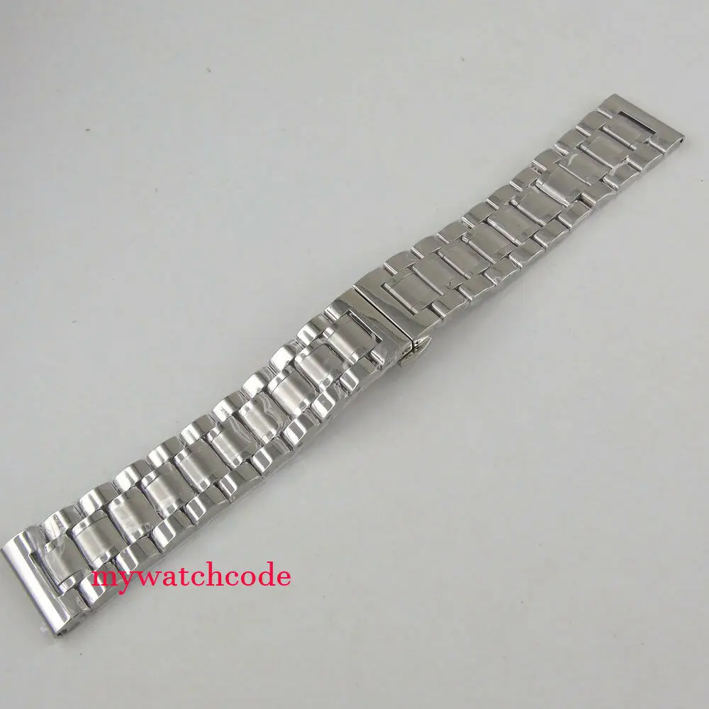 

20mm 21mm 22mm 316L Stainless Steel Solid Parnis Bracelet Fit Parnis Corgeut Mens Watch