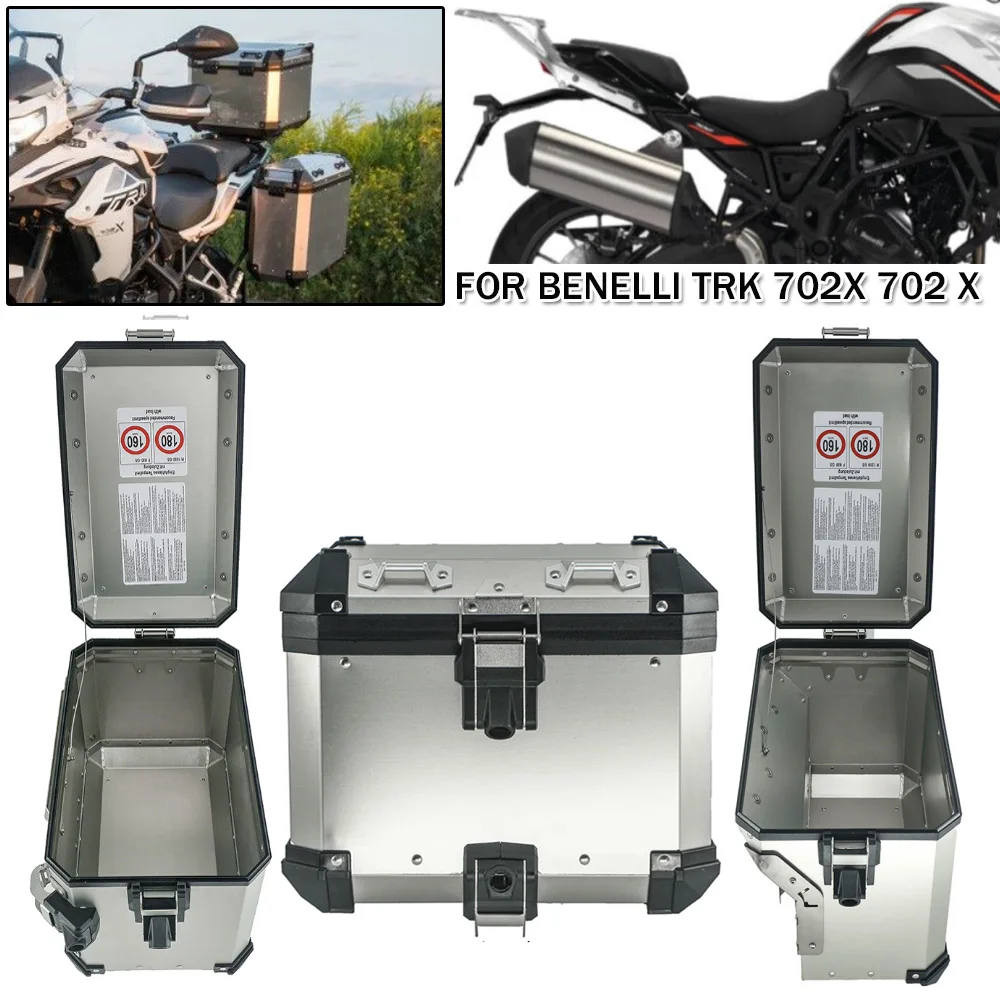 

For Benelli TRK702X TRK 702 X 702X Motorcycle Aluminum Panniers Saddlebag Top Case Side Box Stainless Steel Luggage Bracket Rack