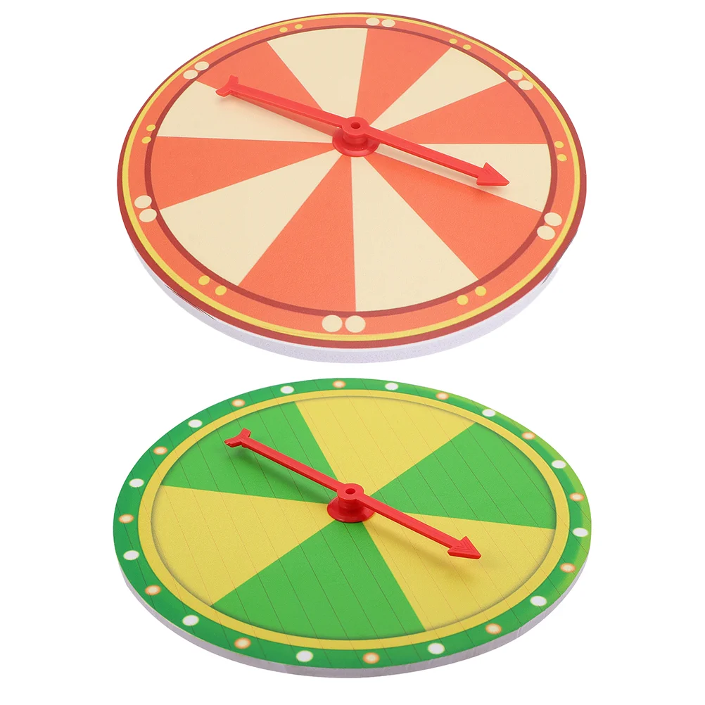 

2pcs Party Game Prize Wheel Turntable Teaching Activities Lottery Wheel Props