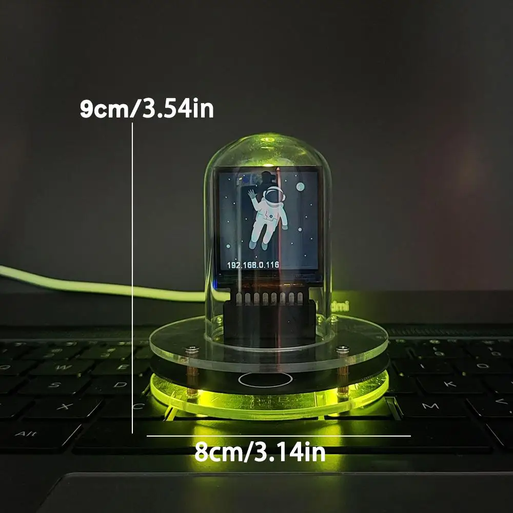 Умные цифровые часы Nixie Tube с поддержкой Wi-Fi и цветом окружающей среды креативное