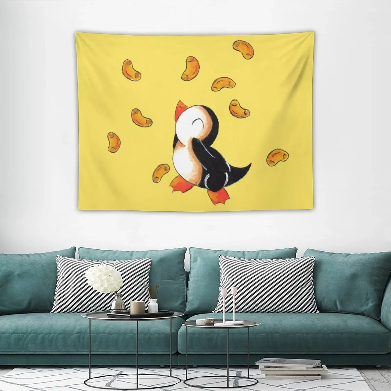 Гобелен в виде Макарон и пингвина искусственное украшение милый декоративный