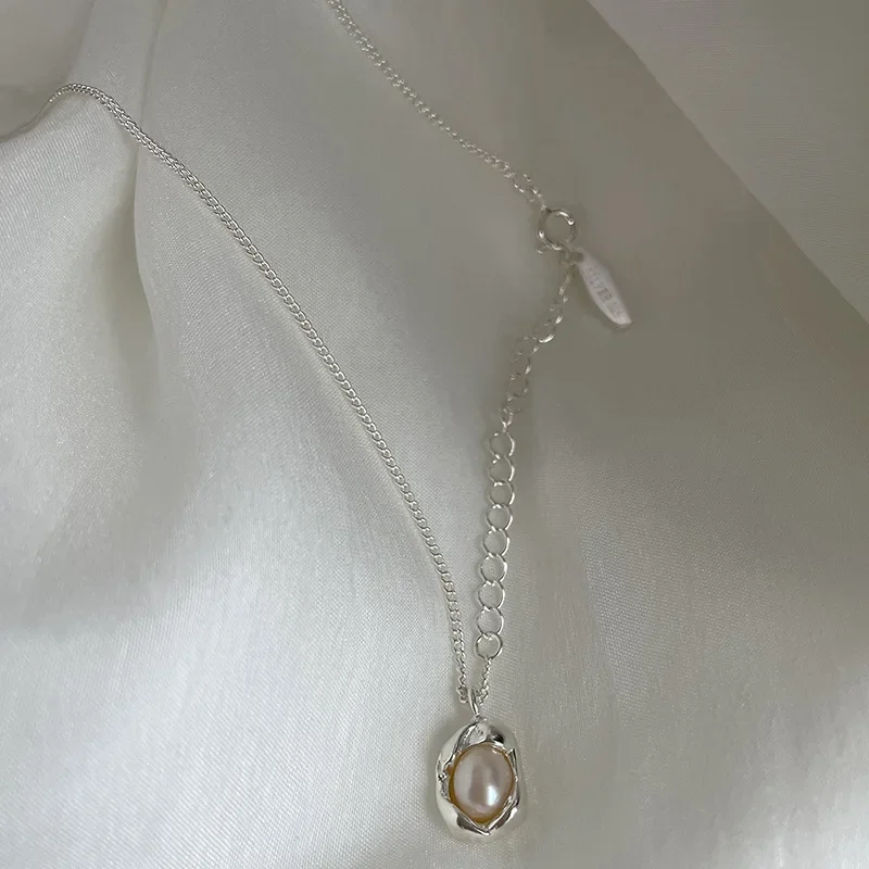 2024 новое элегантное ожерелье из жемчужной ракушки женское минималистичное