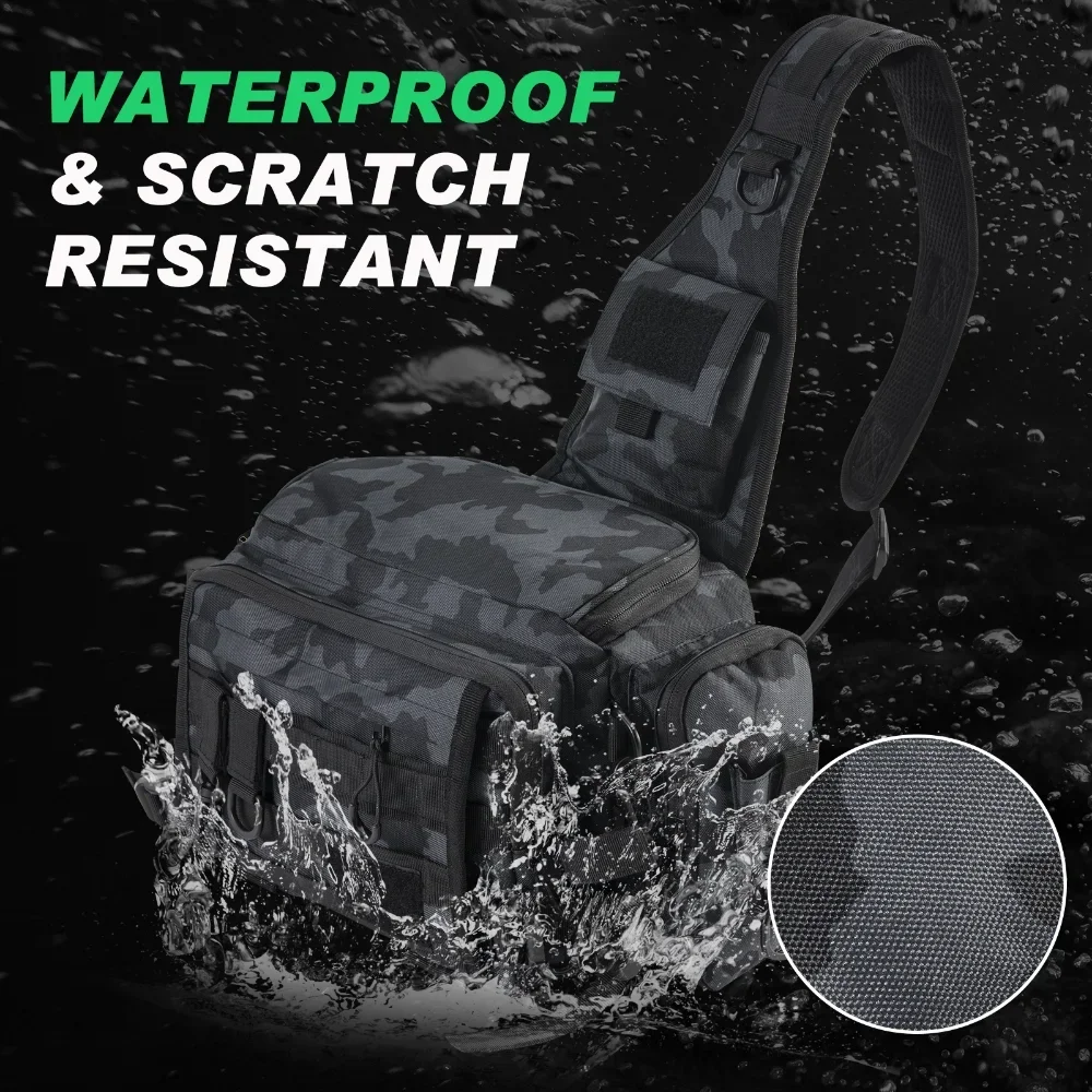 Новая брендовая сумка для рыболовных снастей многофункциональная через плечо с