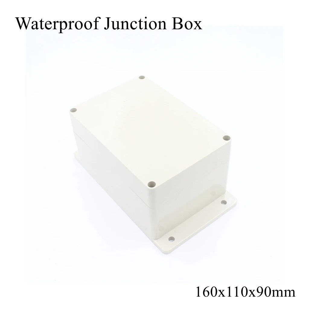 Распределительная коробка 160x110x90 мм, IP65, водонепроницаемый пластиковый корпус из АБС-пластика, чехол для инструмента, наружное подключение кабеля, электрический