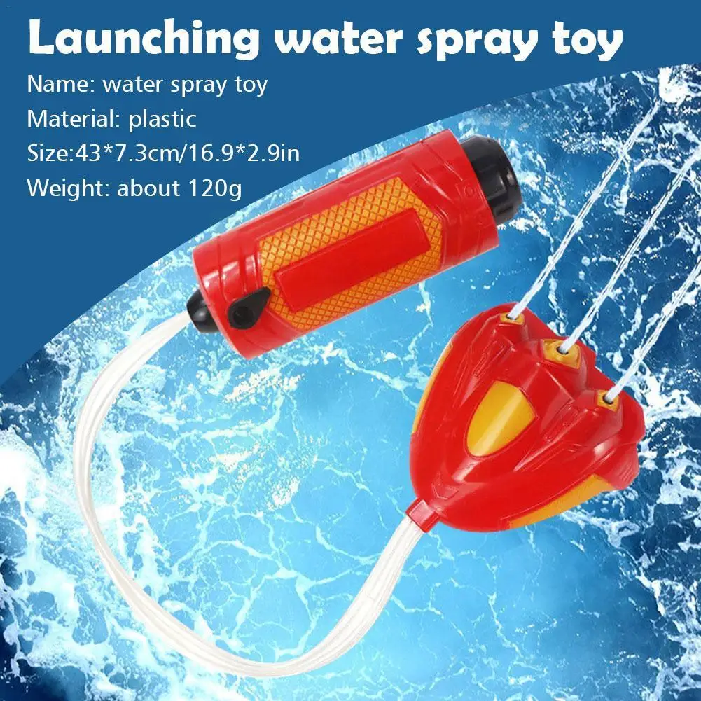 

Three-hole Wrist Hand-held Water Toy Interactive Summer Family Outdoor Fight Pistol Wrist Toy Plastic Kids Game Water R7q1