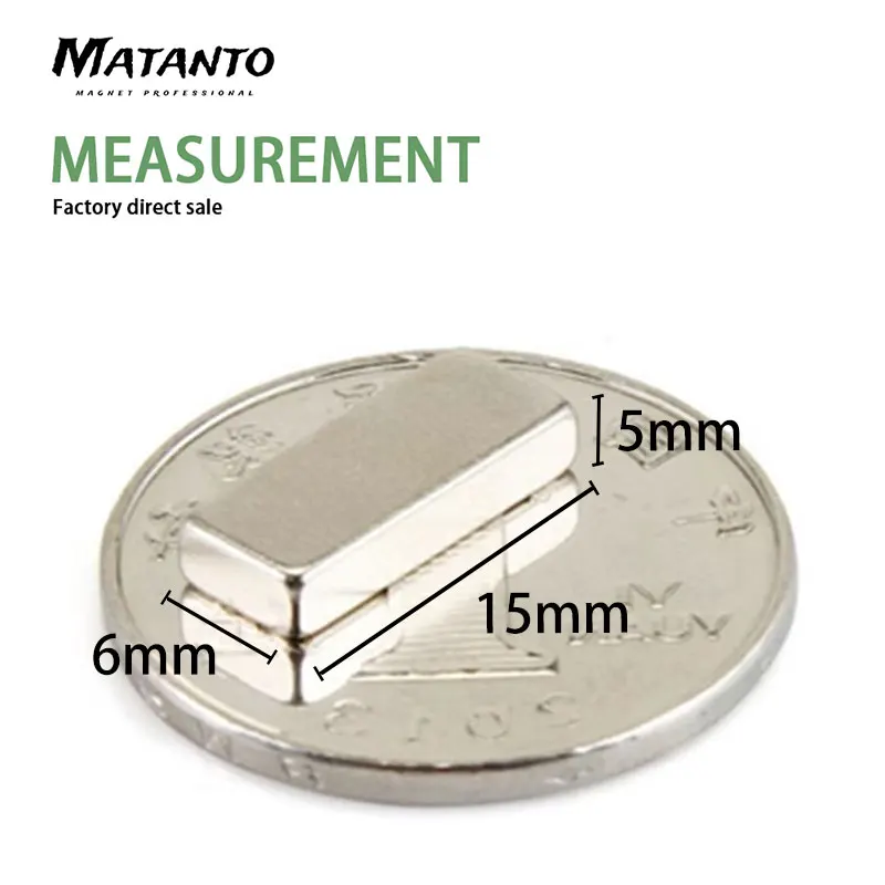 20-250 шт. 15x6x5 мм блок мощные магниты N35 прямоугольные Постоянные неодимовые 15*6*5