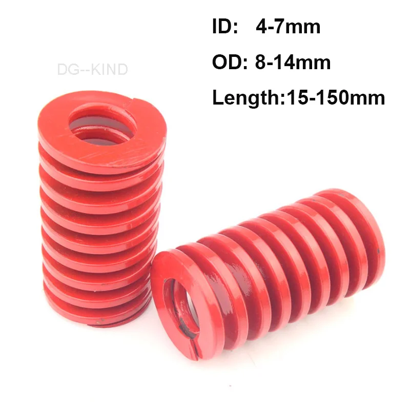 

1 pcs red medium load die springs spiral mould stamping compression spring OD8-14mm ID4-7mm