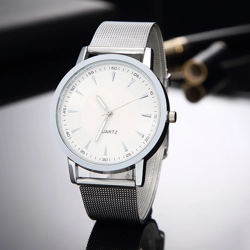 

New Luxury Brand Men Watch Casual Sport Quartz Wristwach Women Fashion Clock Stainless Steel Belt Wrist Watch Relogio Masculino