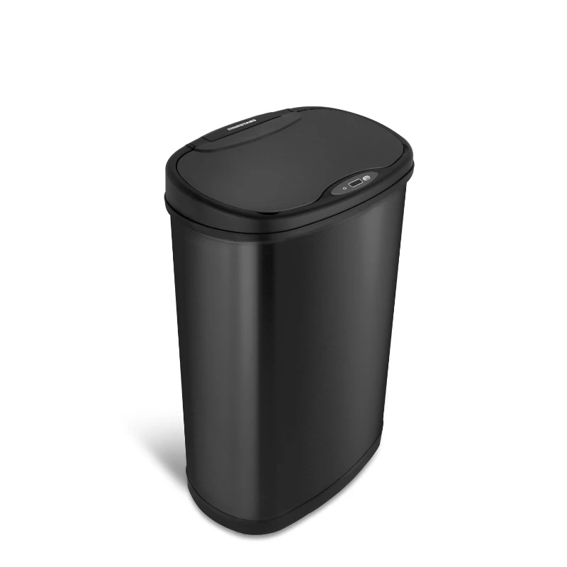

Sensor Touchless 13.2 Gal Trash Can, Black Stainless Car trash can Garbage bin for kitchen мусорное ведро Garbage b