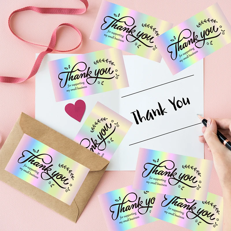 

60pcs Thank You for Your Order Business Cards Shopping Purchase Thanks Greeting Cards Appreciation Card for Small Business 5*9cm