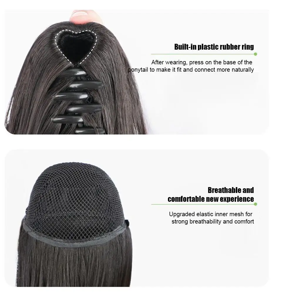 Парик из синтетических волос с большими волнами короткие вьющиеся конский хвост