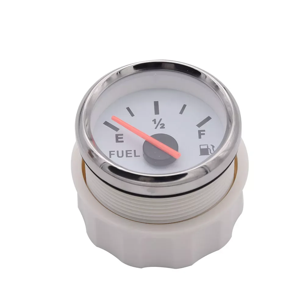 

Stainless Steel Marine Fuel Level Gauge Sensors 150-600mm fit Boat Car Fuel Level Gauge Meter 0-190ohm with Red Backlight 9-32V