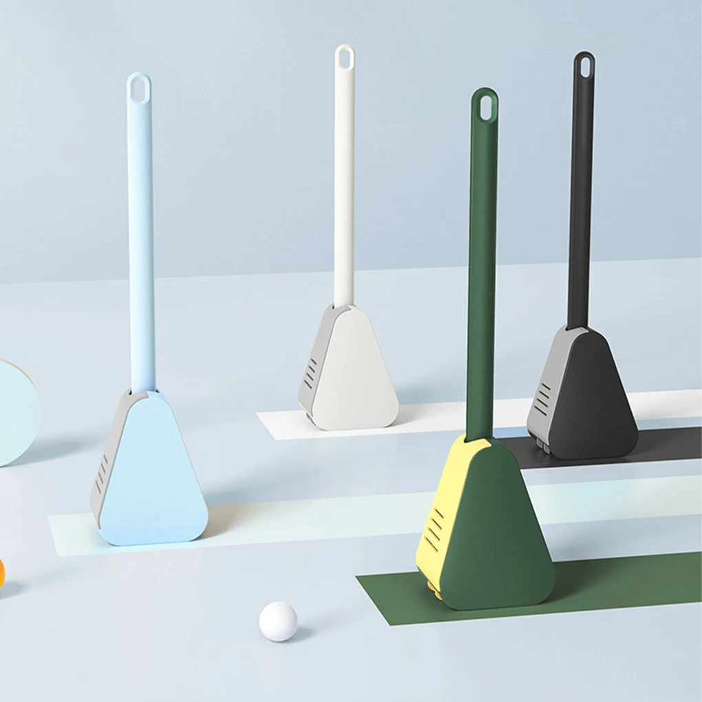 

RecabLeght Bathroom Golf Shape Silicone Toilet Brush Holder Soft Hair PP TPR Cleaning Tool Accessories With Storage Box Hanging