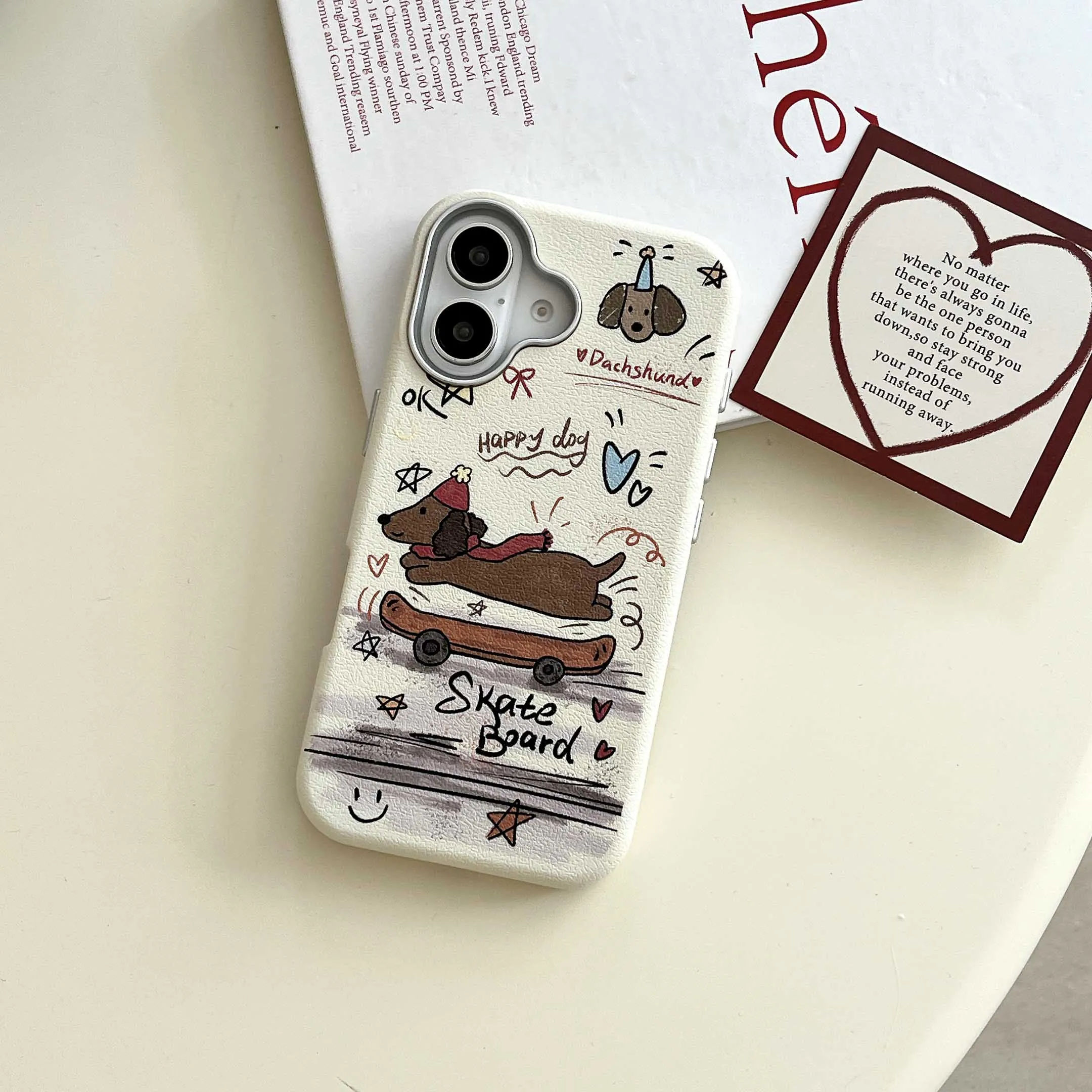 Кожаный зимний мультяшный чехол autume для телефона iphone 16pro 14pro 13 16 12 14 15 pro max 15promax