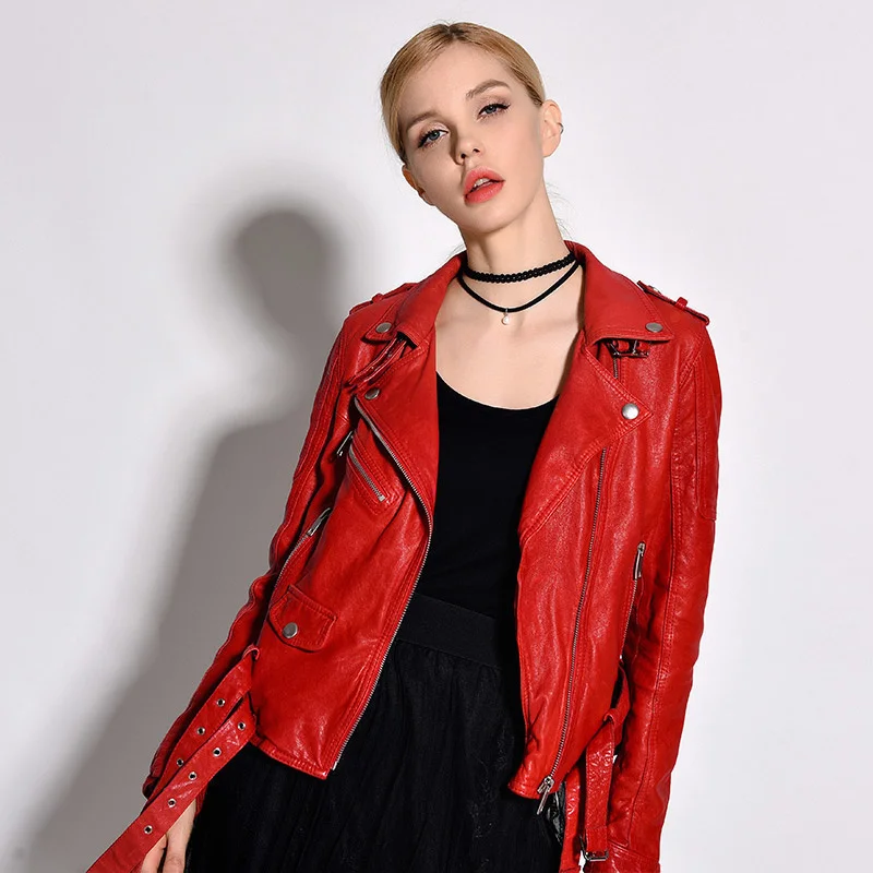 

2023Leather jacket,High Quality 100%Genuine Sheepskin Coat Female Real Leather Jackets Women Spring AutumnMotorcycle Woman Jacke