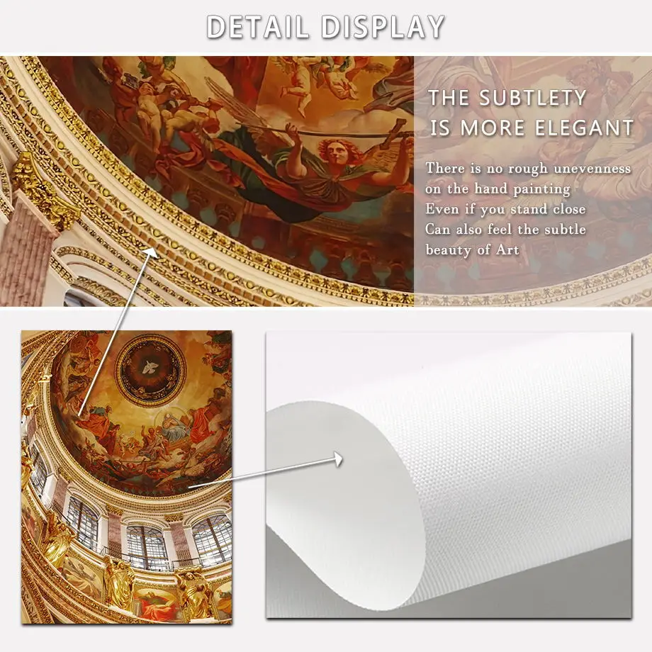 Статуя собора Святого Исаака фреска Yahweh ортодексная настенная живопись холст