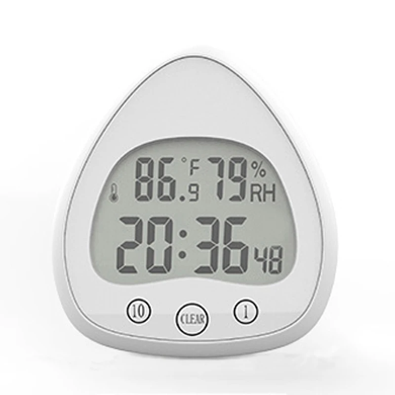 

Digital Timer Bathroom Temperature And Humidity Digital Alarm Clock Kitchen Waterproof Countdown Clock