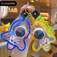 2022 new cartoon cute creative slipper bag glue astronaut keychain trend fashion car key pendant bag bag pendant female gift