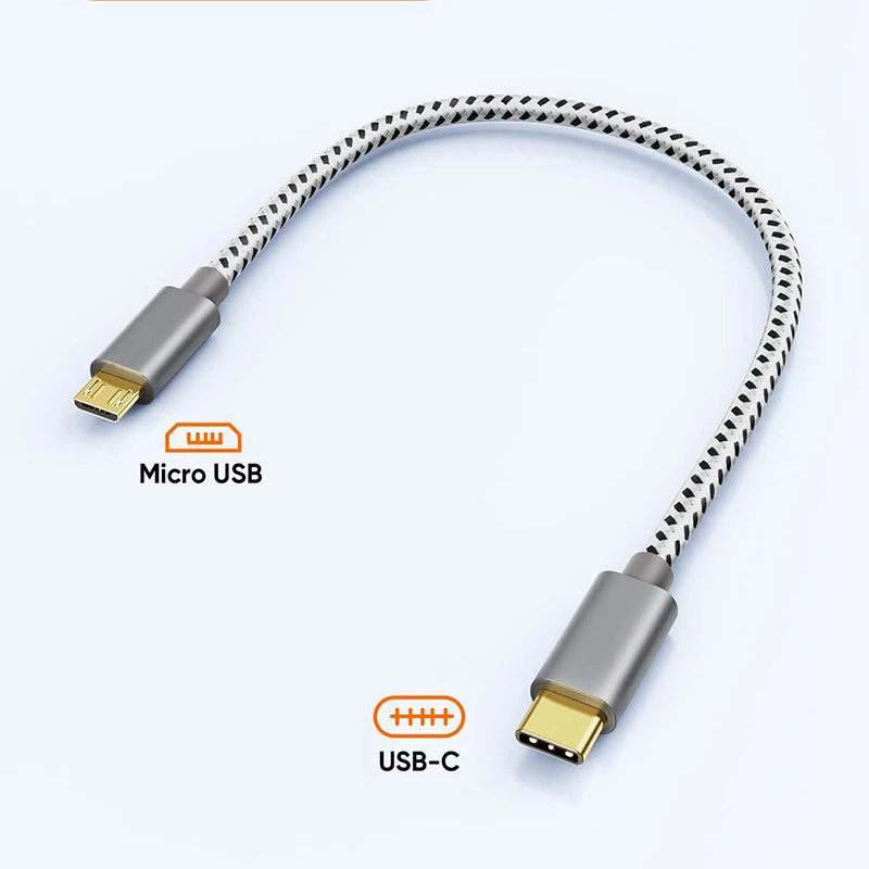 

USB-C To Micro USB Cable OTG sync data charging cable for DJI Mavic Air 2 Samsung Huawei MacBook pro Micro to Type C Cable