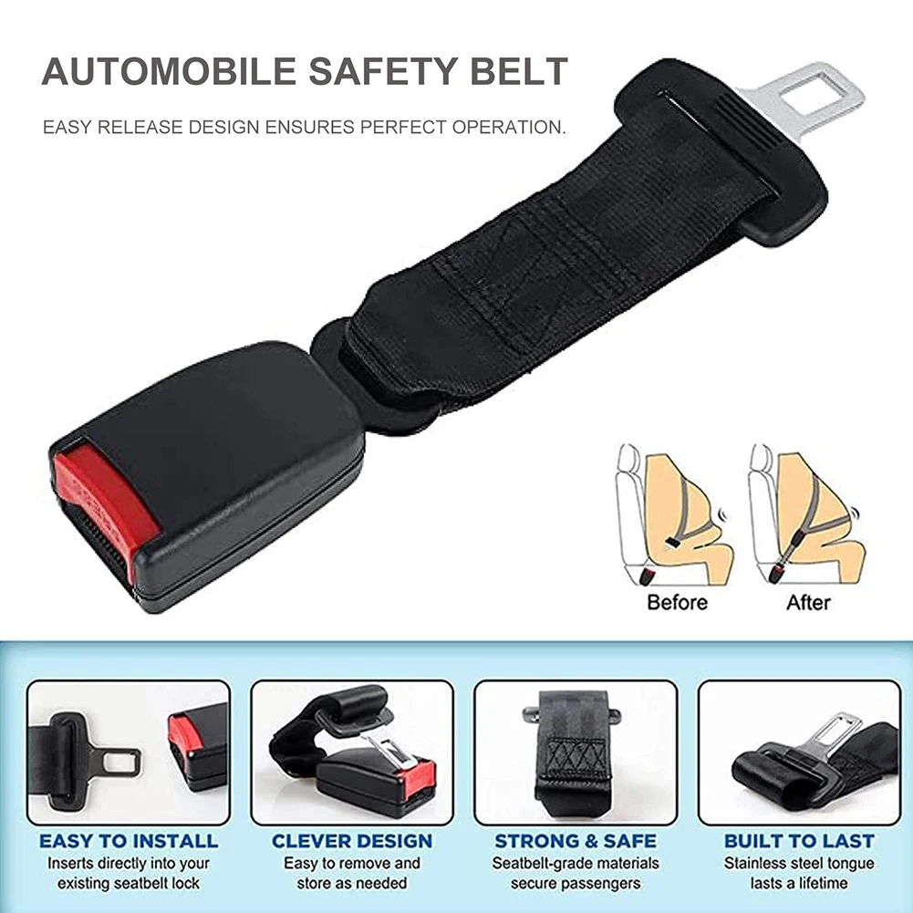 

Универсальный удлинитель ремня безопасности, зажим для крепления ремня безопасности, 2 шт.