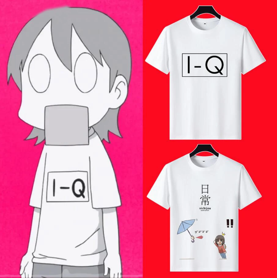 

Nichijou Aioi Yuko Minakami Mai T-Shirt Men Women Anime Naganohara Mio TShirt Cosplay Tee Shirt Tops