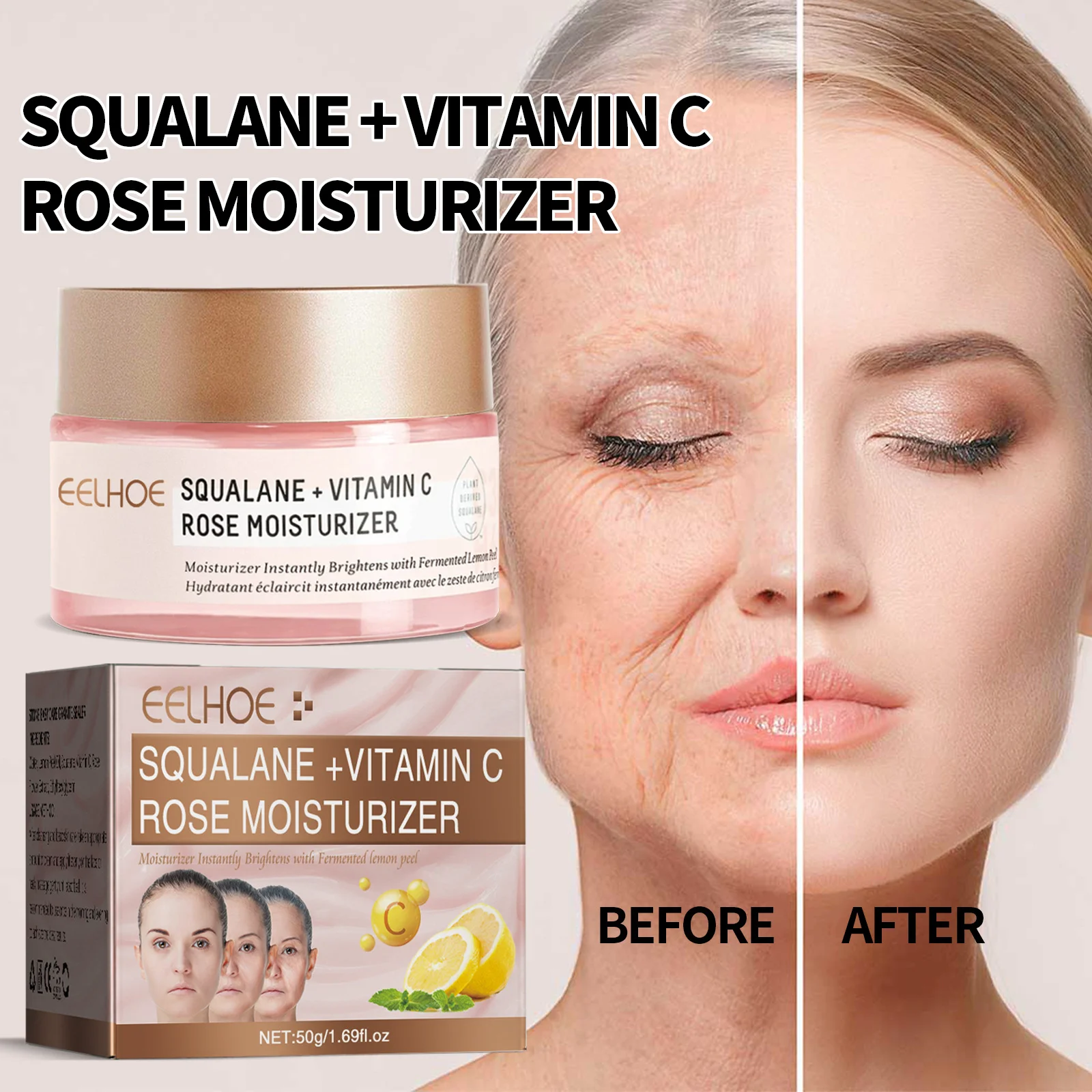 

Instant Wrinkle Remover Face Cream Fades Fine Lines Brighten Improve Dark Spots Moisturizing Nourish Smooth Skin Care Products