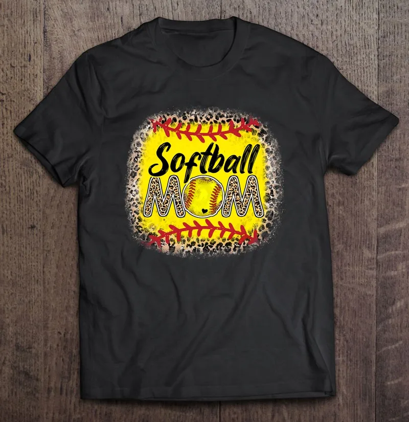 

Softball Mom Leopard Baseball Mom 2022 Mother Gift T-Shirts Oversized T-Shirt Oversize T-Shirts T-Shirts Anime T-Shirt Vintage