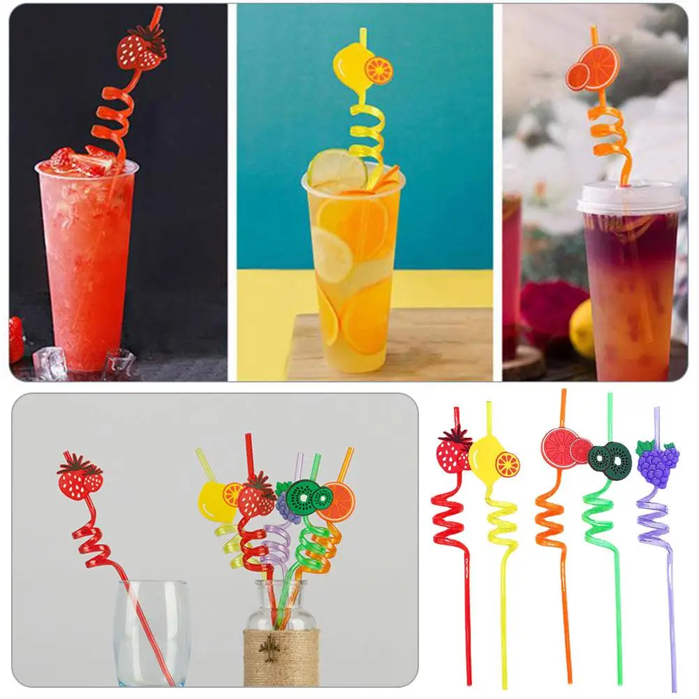 

Crazy Loop Straws Reusable Party Favors Drinking Suckers Colorful Twisted Straws For Kids Carnival Bar Restaurant Straws L8D7