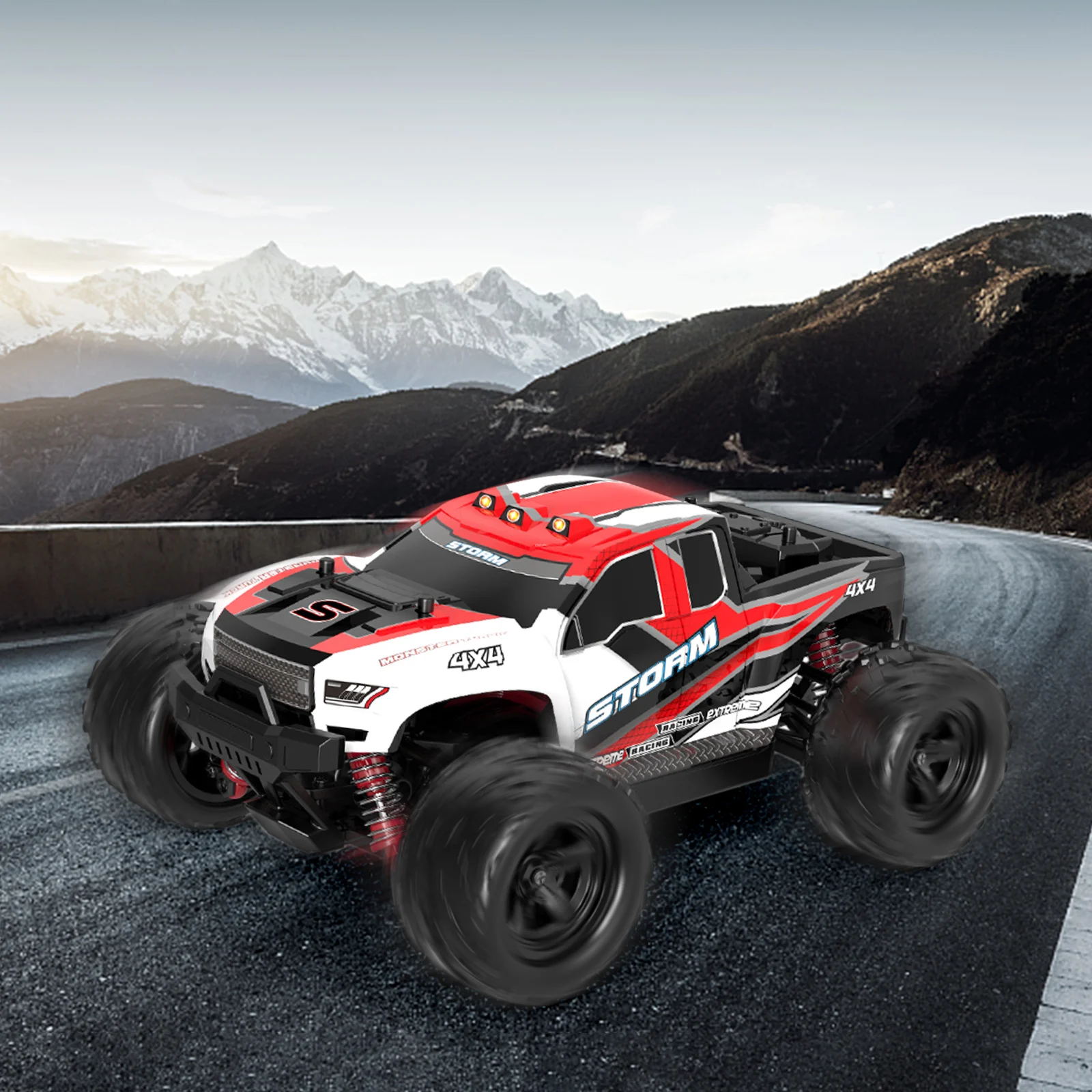 

4WD 2.4GHz High Speed 30km/h RC Cars 1/18 Remote Control Offroad Monster Trucks Holiday Party Gift for Kid Children